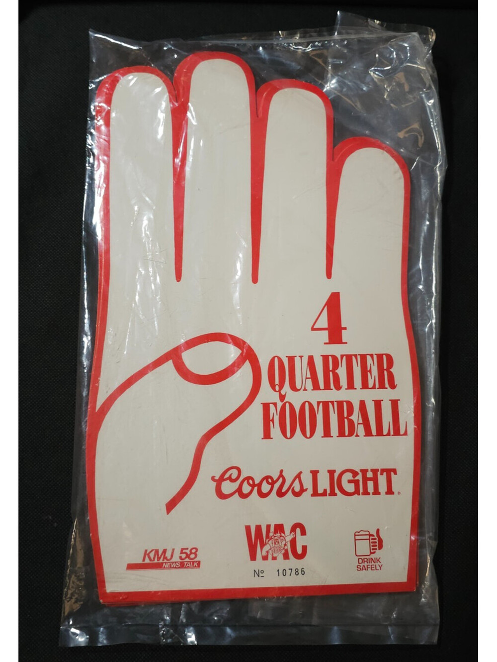 (6pc) New VTG Fresno State Football Coors Light Hand Advertisement WAC - SEALED